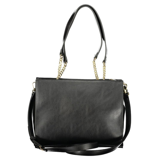 Mario Valentino Black Polyurethane Womens Bag