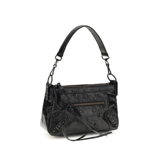 Balenciaga Black Lamb Ovis Aries Shoulder Bag