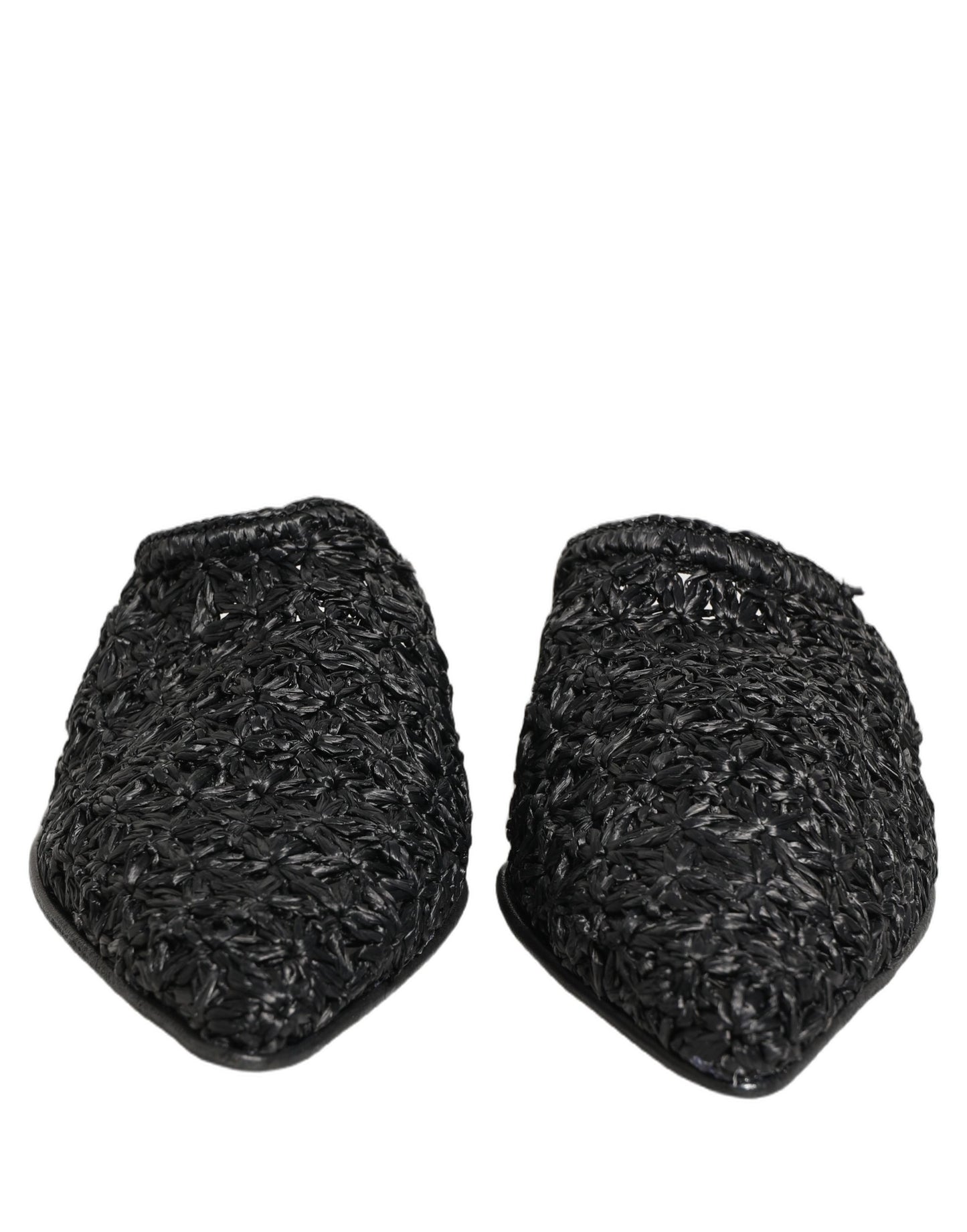 Dolce & Gabbana Black Mules Slides Slippers Men Flats Shoes