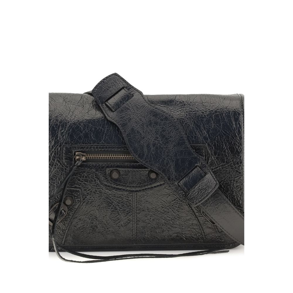 Balenciaga Black Lamb Ovis Aries Shoulder Bag