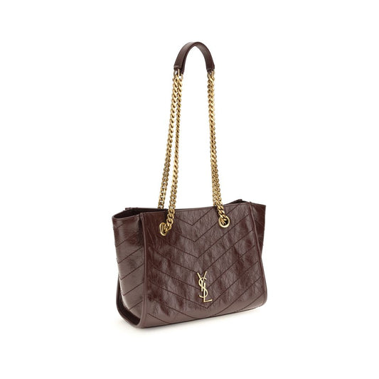 Saint Laurent Brown Calf Leather Bos Taurus Shoulder Bag