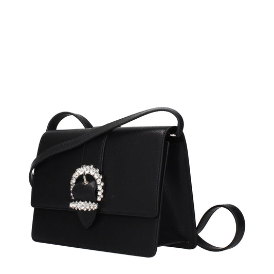 Jimmy Choo Black Leather Crossbody Bag