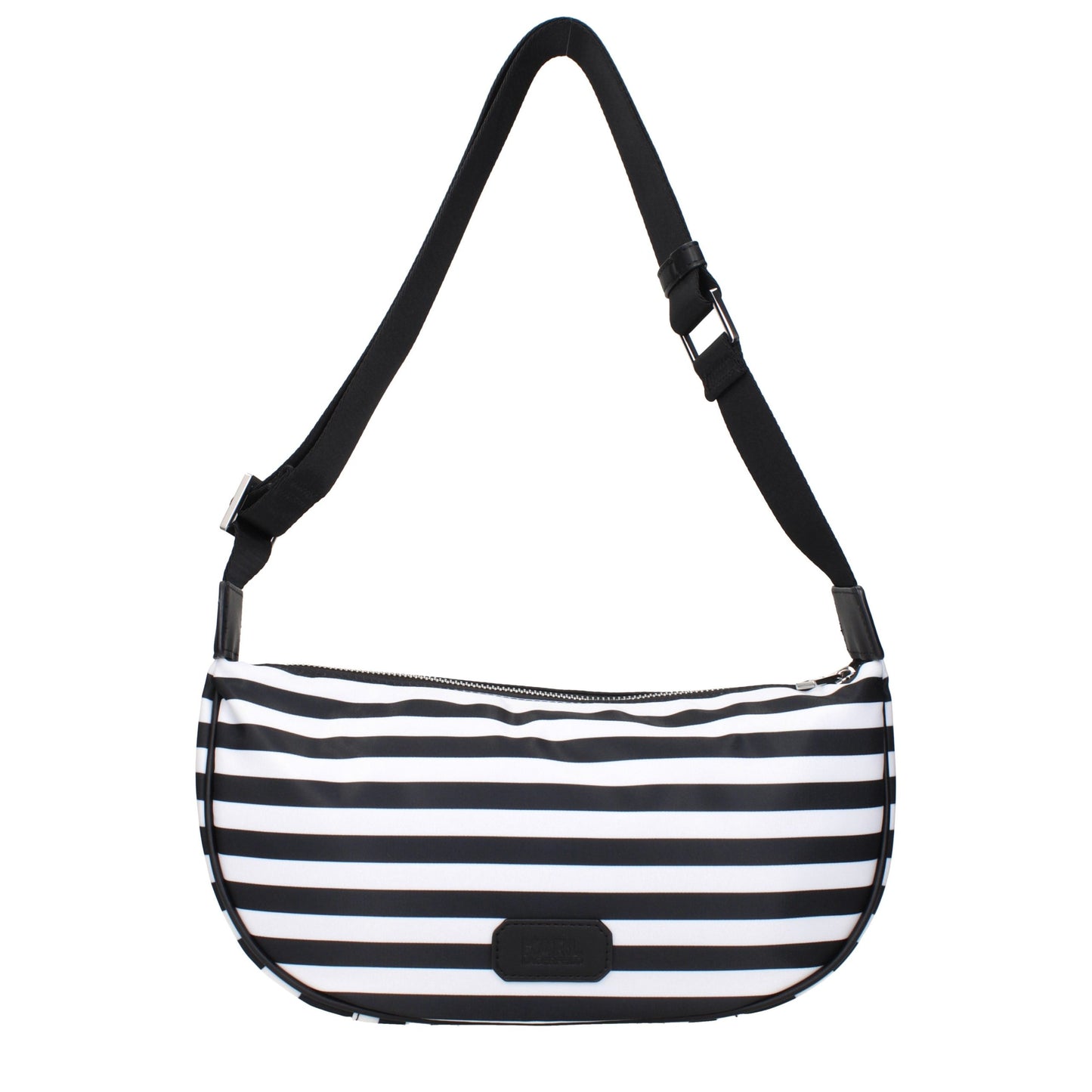 Karl Lagerfeld Black Fabric Crossbody Bag