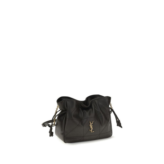 Saint Laurent Black Lamb Ovis Aries Clutch Bag