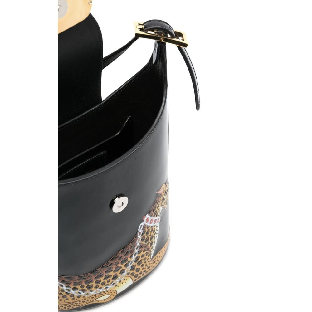 Lanvin Black Leather Crossbody Bag