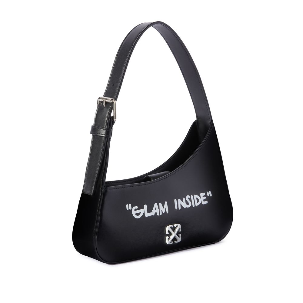 Off-White Black Leather Crossbody Bag
