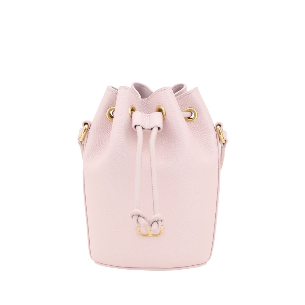 Valentino Garavani Mini Vlogo Drawstring Bucket Bag