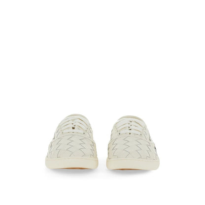 Bottega Veneta White Calfskin Sneakers