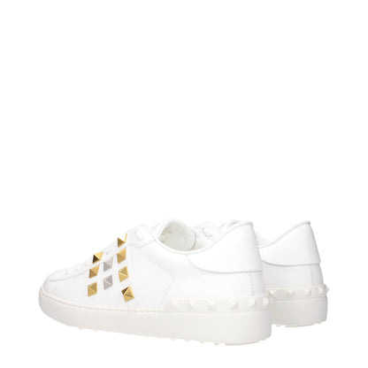 Valentino Garavani White Leather Low Top Sneakers