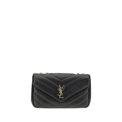 Saint Laurent Black Lamb Ovis Aries Shoulder Bag