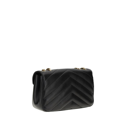 Saint Laurent Black Lamb Ovis Aries Shoulder Bag