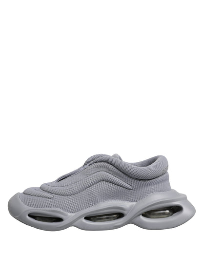 Dolce & Gabbana Gray Slip On Wave Low Top Sneakers