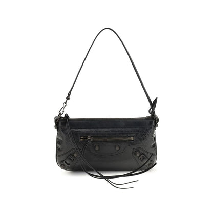 Balenciaga Black Lamb Ovis Aries Shoulder Bag