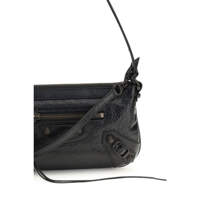 Balenciaga Black Lamb Ovis Aries Shoulder Bag