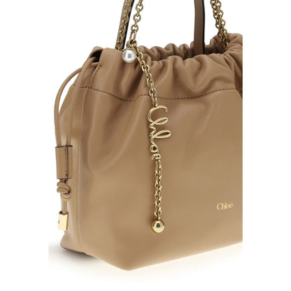 Chloé Beige Lamb Ovis Aries Shoulder Bag