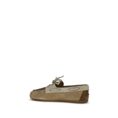Miu Miu Multicolor Calf Leather Bos Taurus Slip-On Loafers