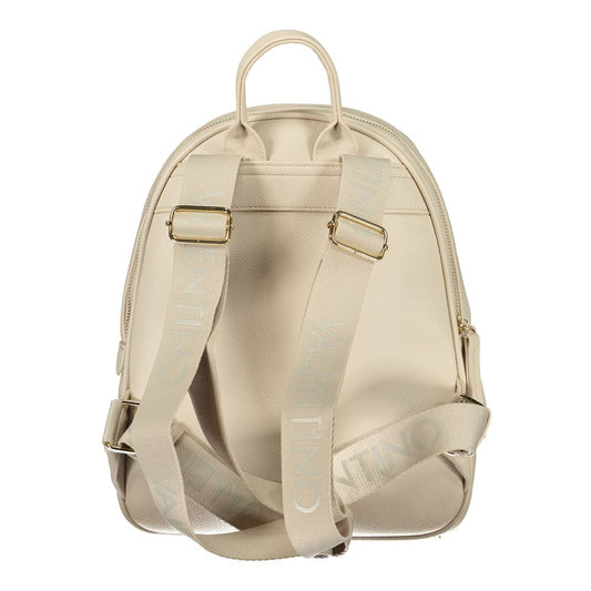 Mario Valentino Beige Polyurethane Women's Backpack