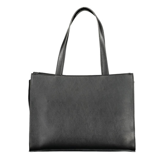 Mario Valentino Nero Polyurethane Women's Bag With Multiple Compartments
