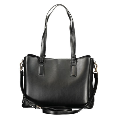 Mario Valentino Nero Polyurethane Women's Bag with Recycled Features