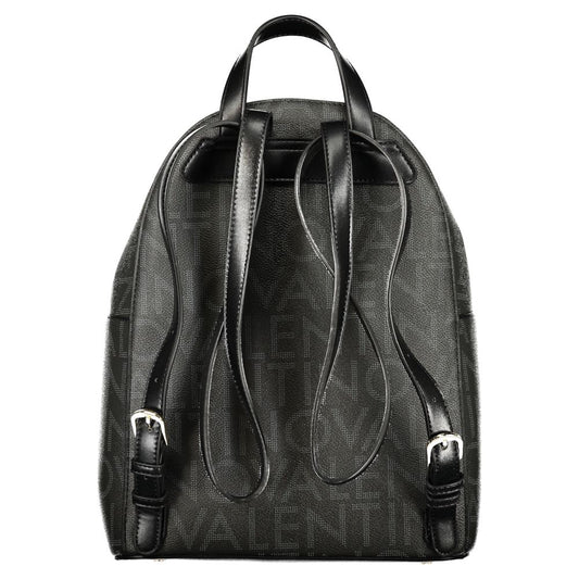 Mario Valentino Black Polyurethane Womens Backpack