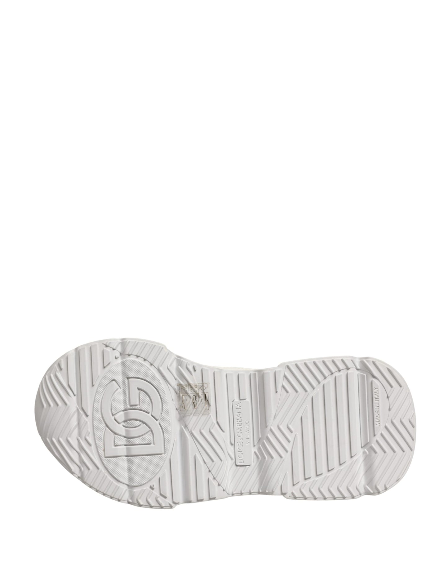 Dolce & Gabbana White Leather Daymaster Low Top Sneakers Shoes