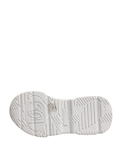 Dolce & Gabbana White Leather Daymaster Low Top Sneakers Shoes