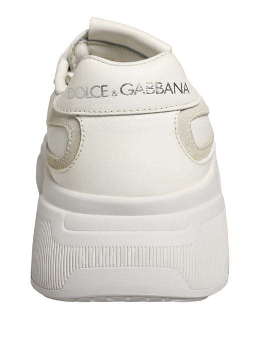 Dolce & Gabbana White Leather Daymaster Low Top Sneakers Shoes