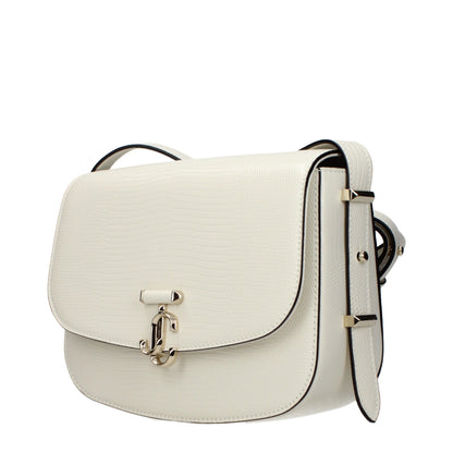 Jimmy Choo White Leather Crossbody Bag