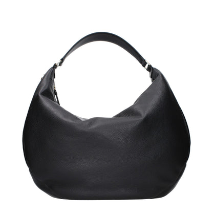 Jimmy Choo Black Leather Shoulder Bag