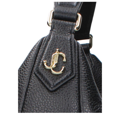 Jimmy Choo Black Leather Shoulder Bag
