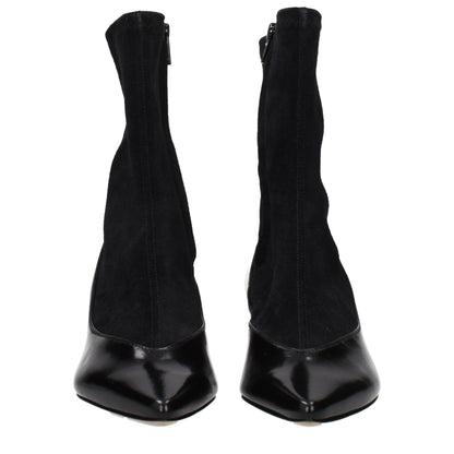 Jacquemus Black Leather Ankle Boots