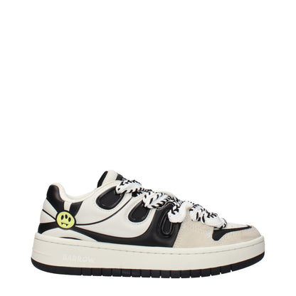 Barrow Beige Leather Sneakers