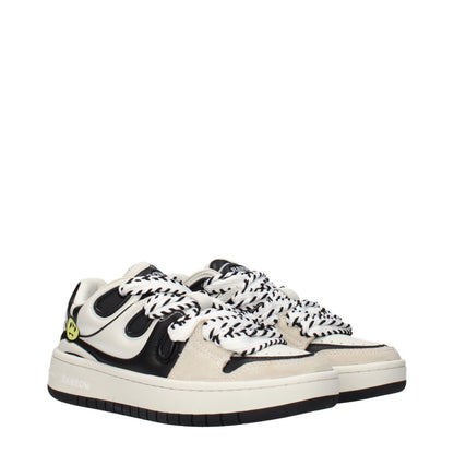 Barrow Beige Leather Sneakers