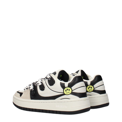 Barrow Beige Leather Sneakers