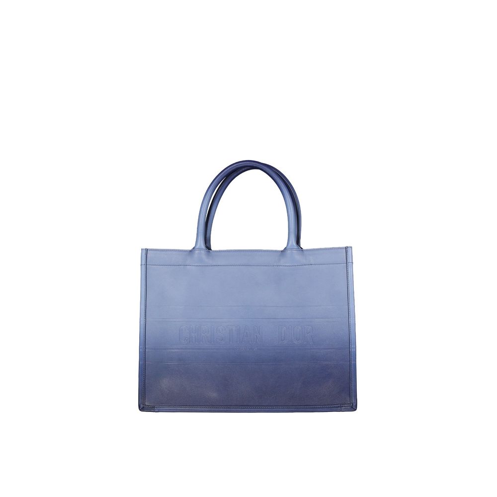 Dior Blue Calfskin Tote Bag