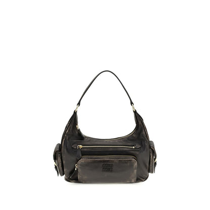 Miu Miu Brown Calf Leather Bos Taurus Shoulder Bag