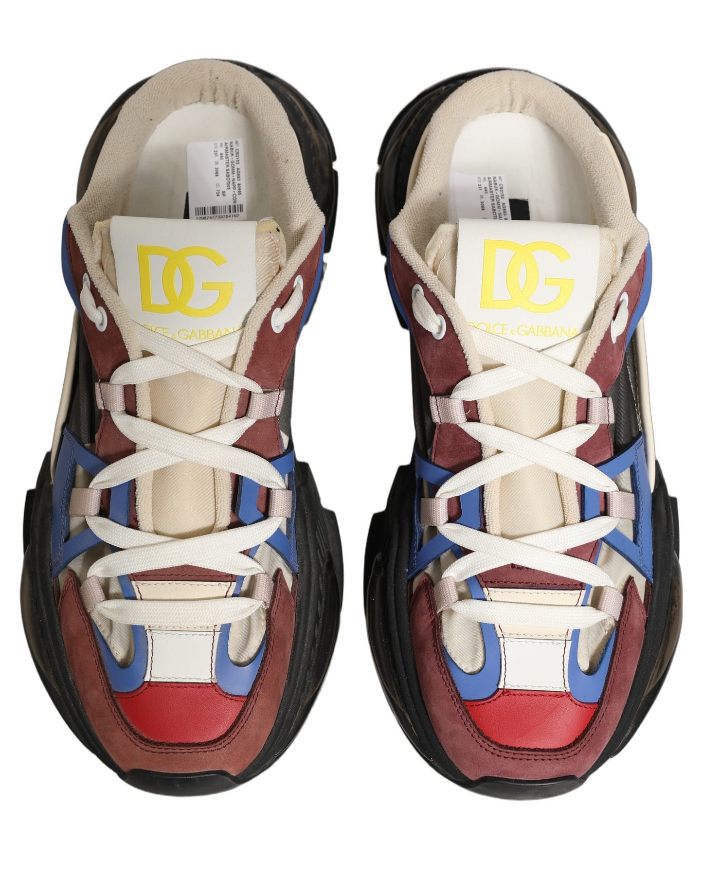 Dolce & Gabbana Multicolor Panelled Airmaster Sneakers Shoes