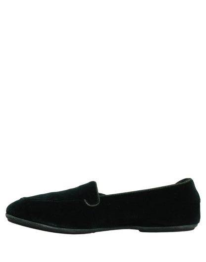 Dolce & Gabbana Green Velvet Slip On Men Flats Loafers Shoes
