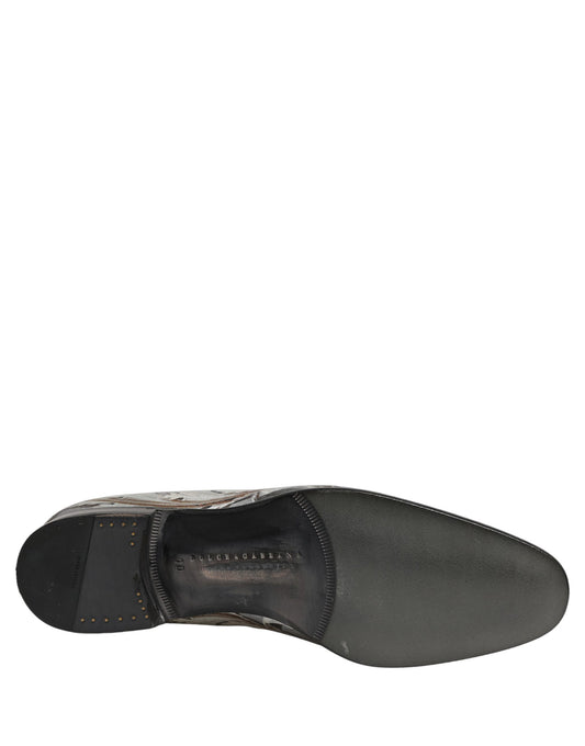 Dolce & Gabbana Multicolor Roman Slip On Dress Loafers Shoes