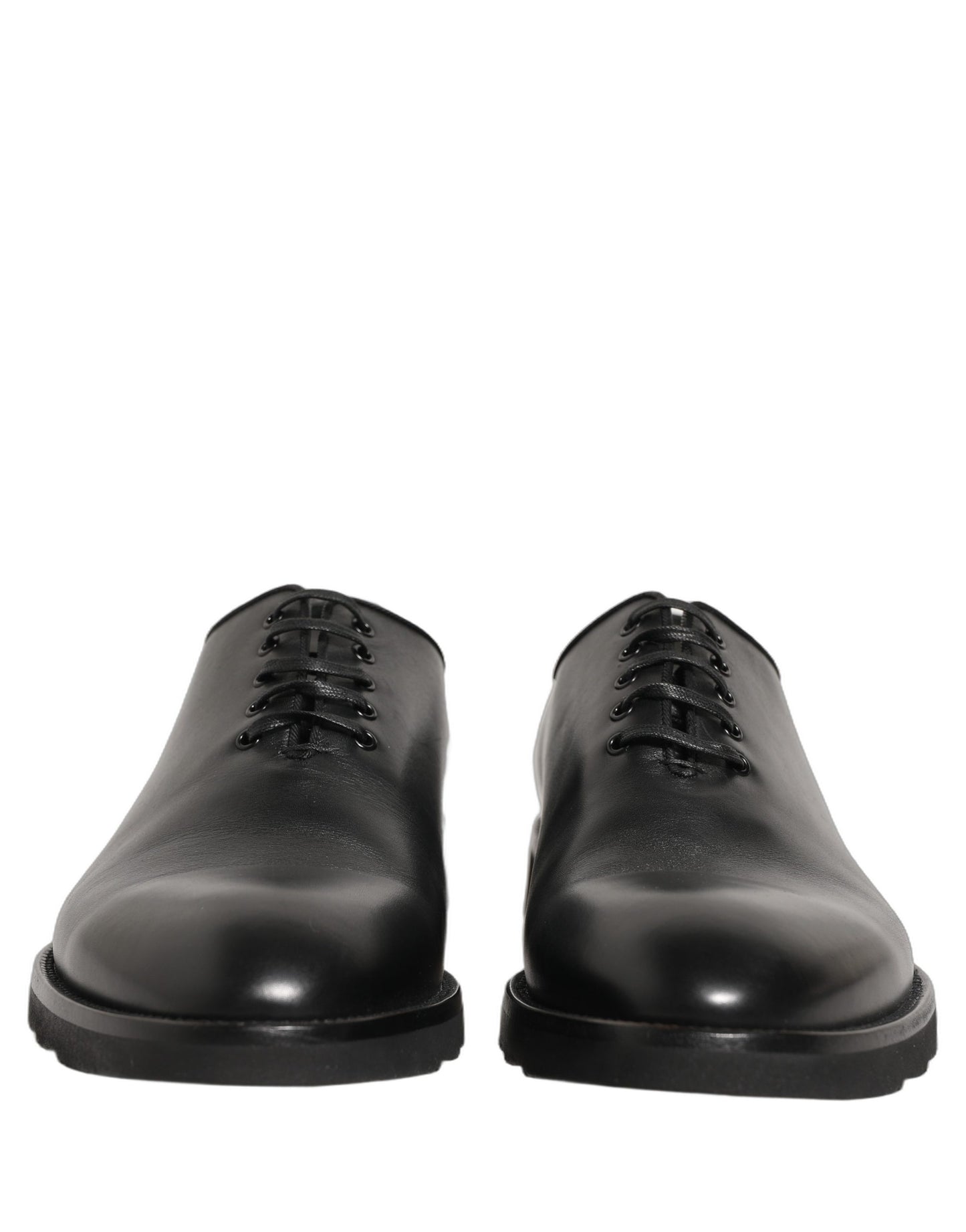 Dolce & Gabbana Black Leather Men Oxford Dress Formal Shoes