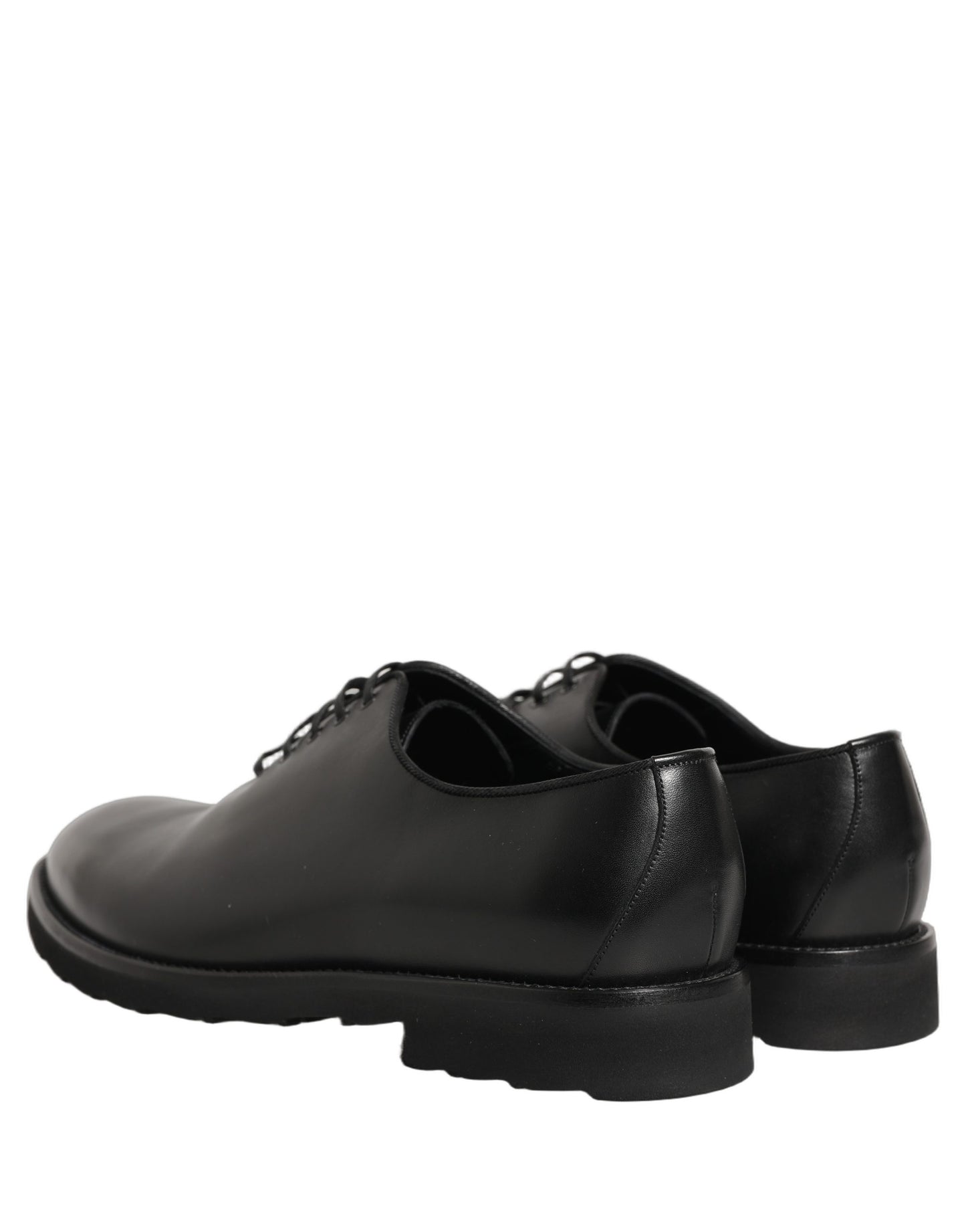 Dolce & Gabbana Black Leather Men Oxford Dress Formal Shoes