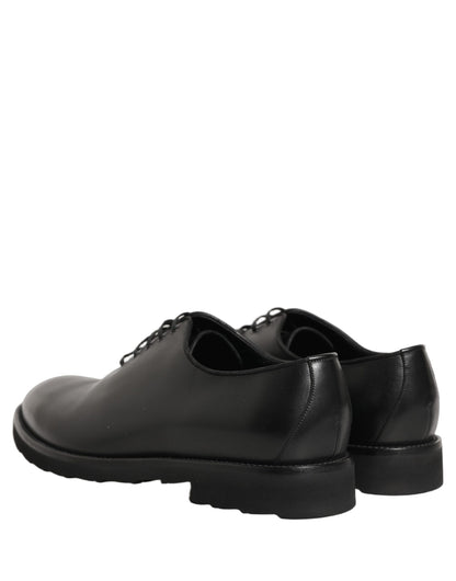 Dolce & Gabbana Black Leather Men Oxford Dress Formal Shoes