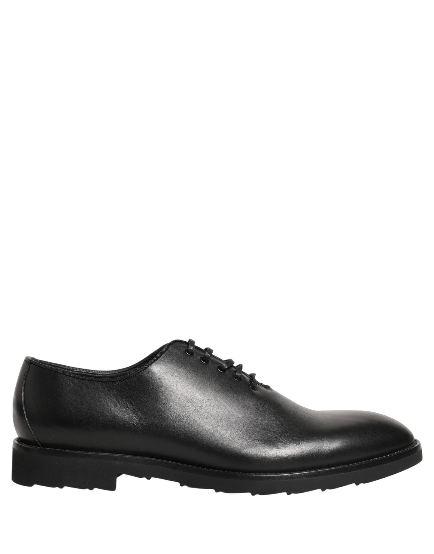 Dolce & Gabbana Black Leather Men Oxford Dress Formal Shoes