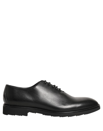 Dolce & Gabbana Black Leather Men Oxford Dress Formal Shoes