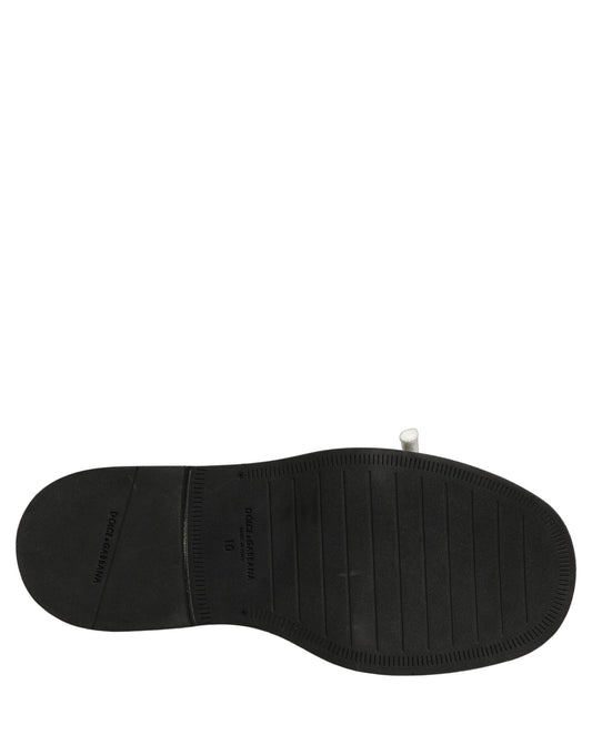 Dolce & Gabbana Brown Leather Slip On Flat Sandals Men Shoes