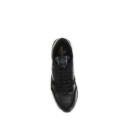 Valentino Garavani Black Polyester Athletic Sneakers