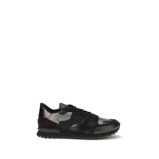 Valentino Garavani Black Polyamide Athletic Sneakers