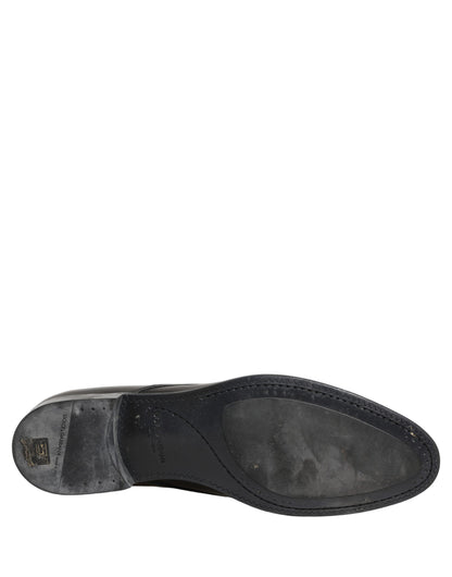 Dolce & Gabbana Dress Black Leather Lace Up Derby Shoes
