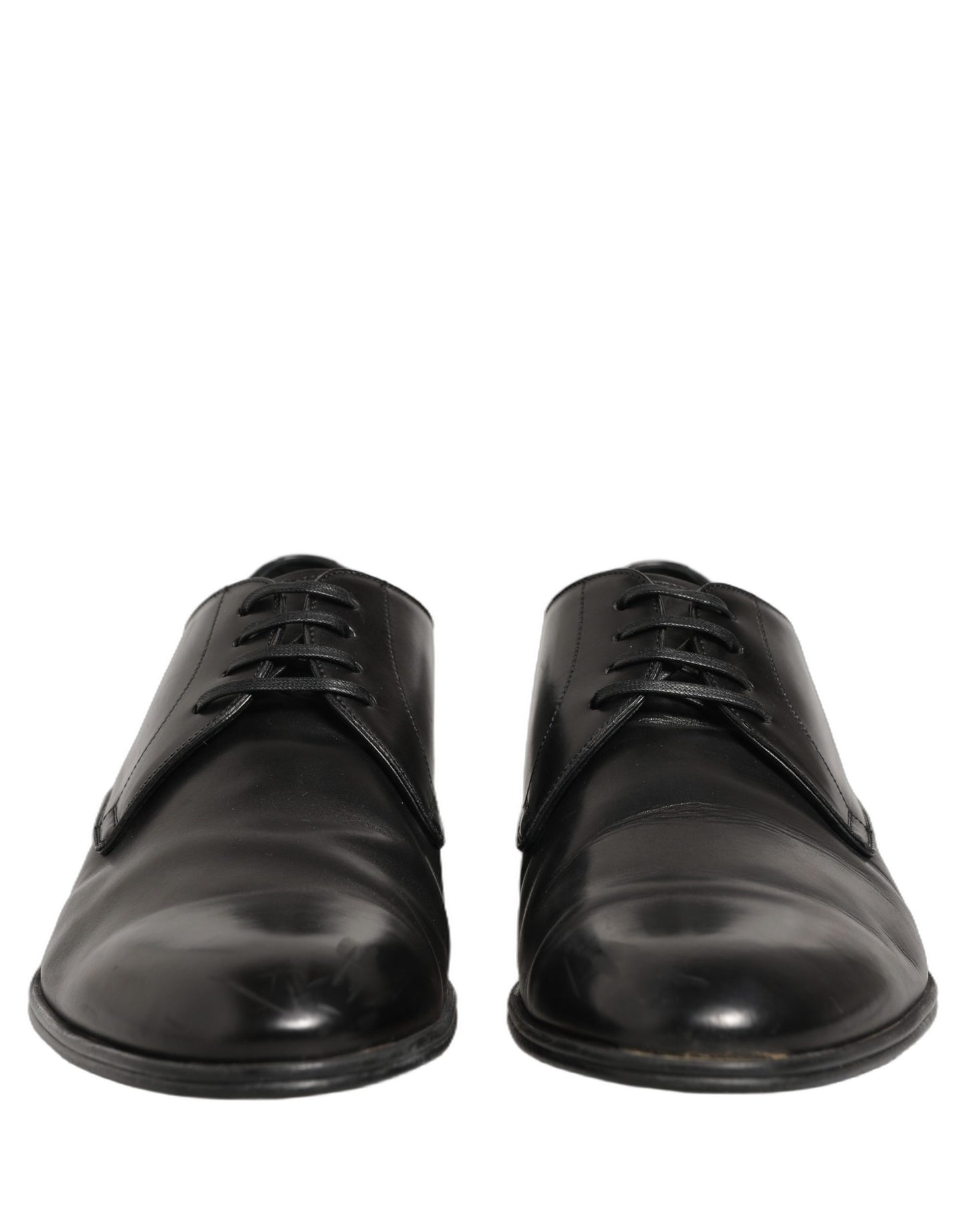 Dolce & Gabbana Dress Black Leather Lace Up Derby Shoes