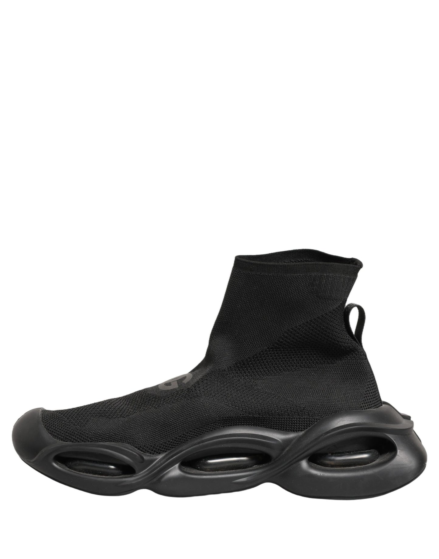 Dolce & Gabbana Black Slip On Wave Socks Men Sneakers Shoes